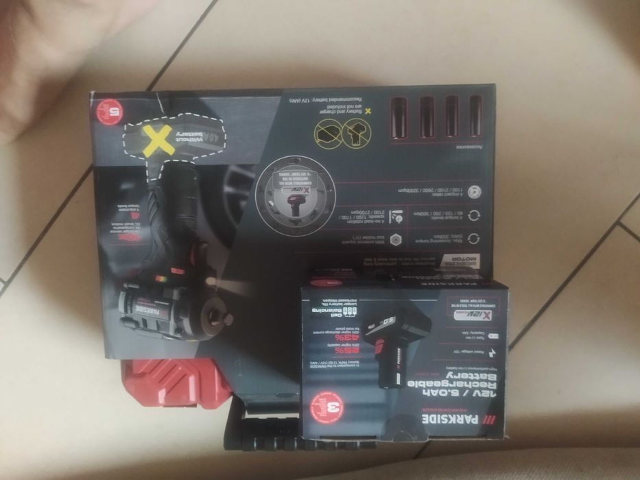 Klucz udarowy  Parkside 350Nm + 5Ah bateria i ładowarka