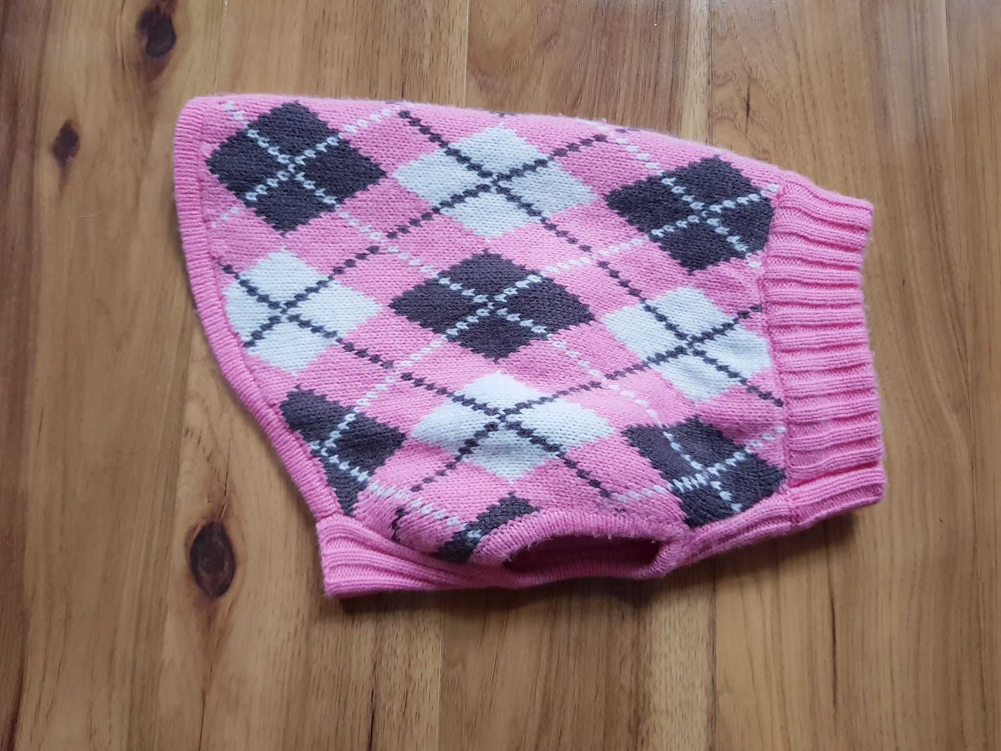 sweter dla psa w romby XS S sweterek  ubranie dla zwierzaka