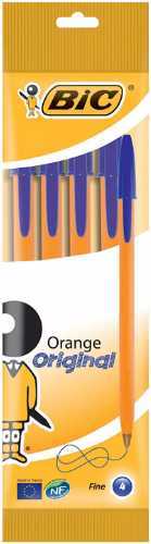 Długopis Orange Original Fine niebieski 4szt BIC