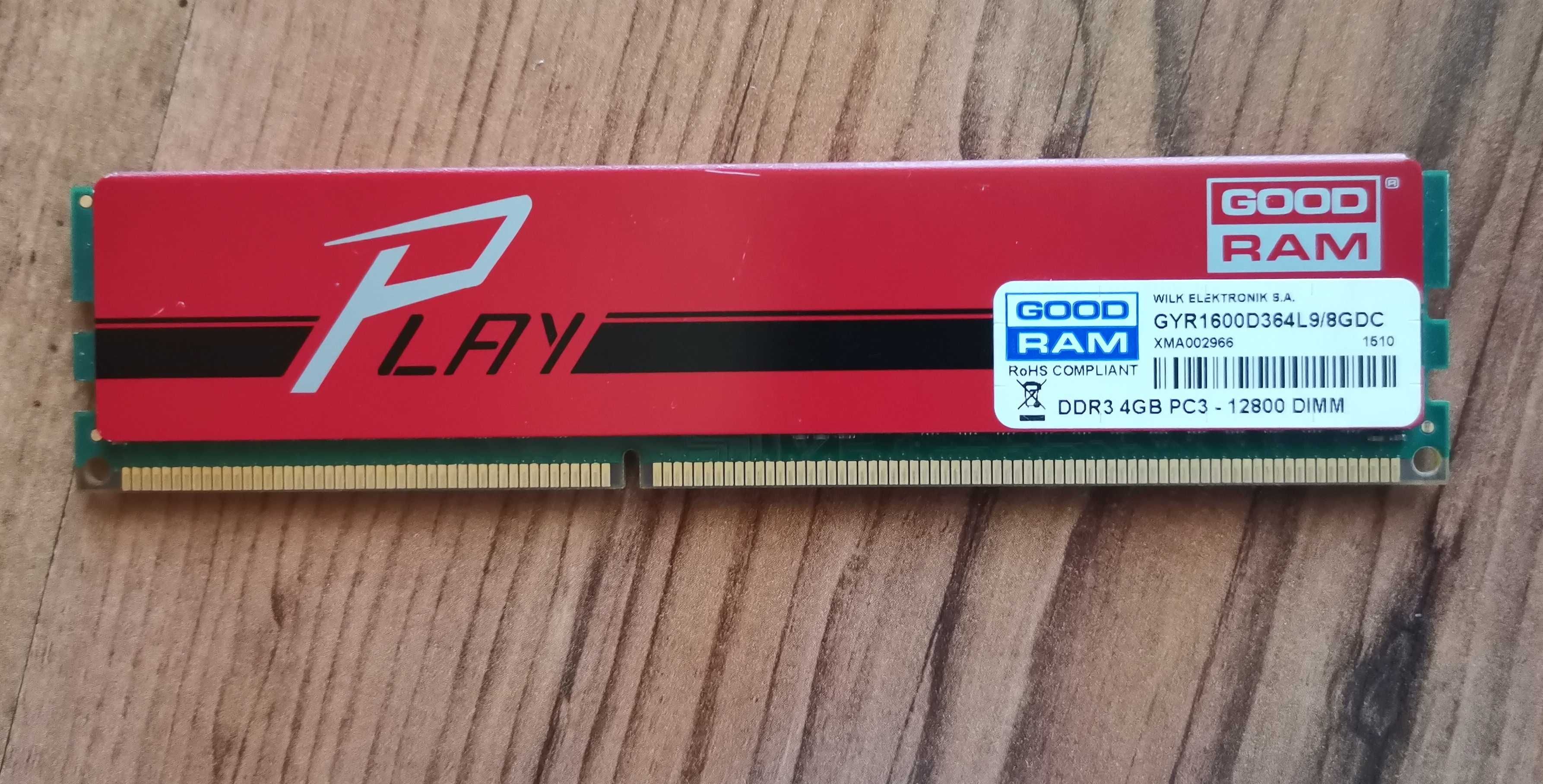 Оперативна пам'ять GoodRam DDR3 4GB PC3 - 12800 DIMM