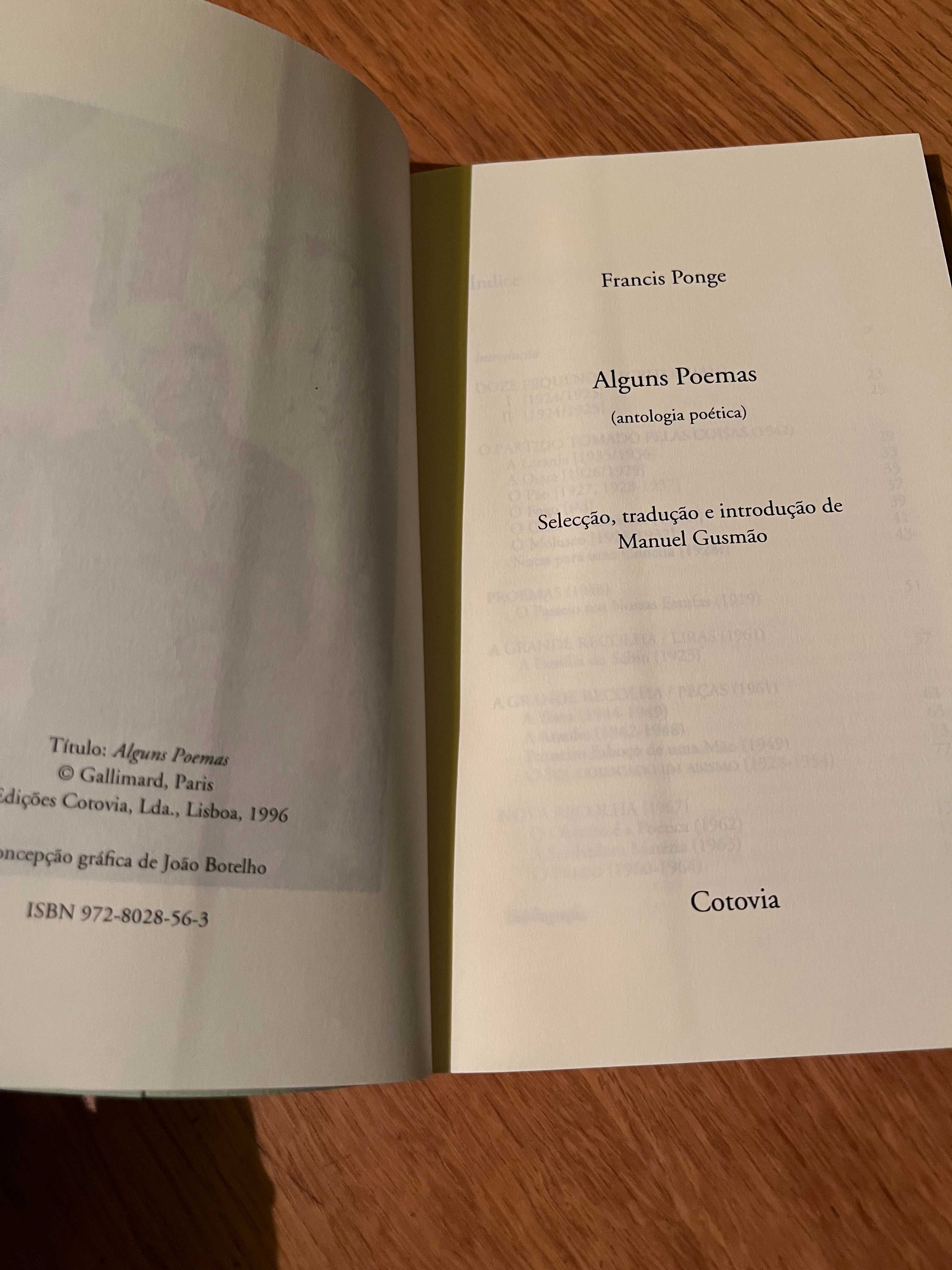 ALGUNS POEMAS      Francis Ponge