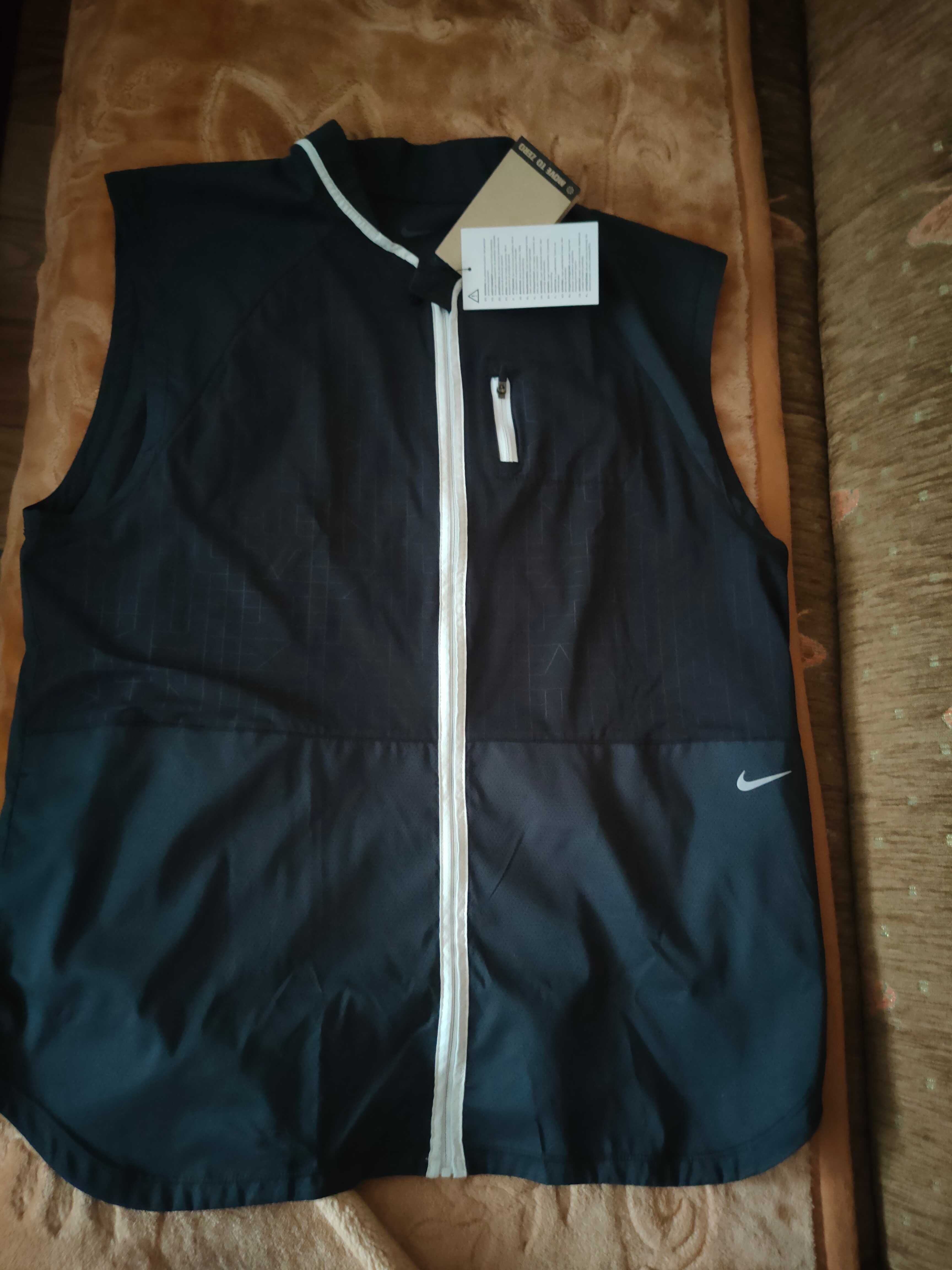 Okazja Nowy z metką bezrękawnik damski Nike do biegania rozmiar L