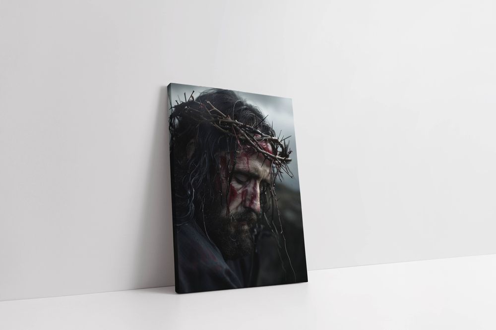 Obraz na płótnie Jezus Chrystus w koronie cierniowej 75x100