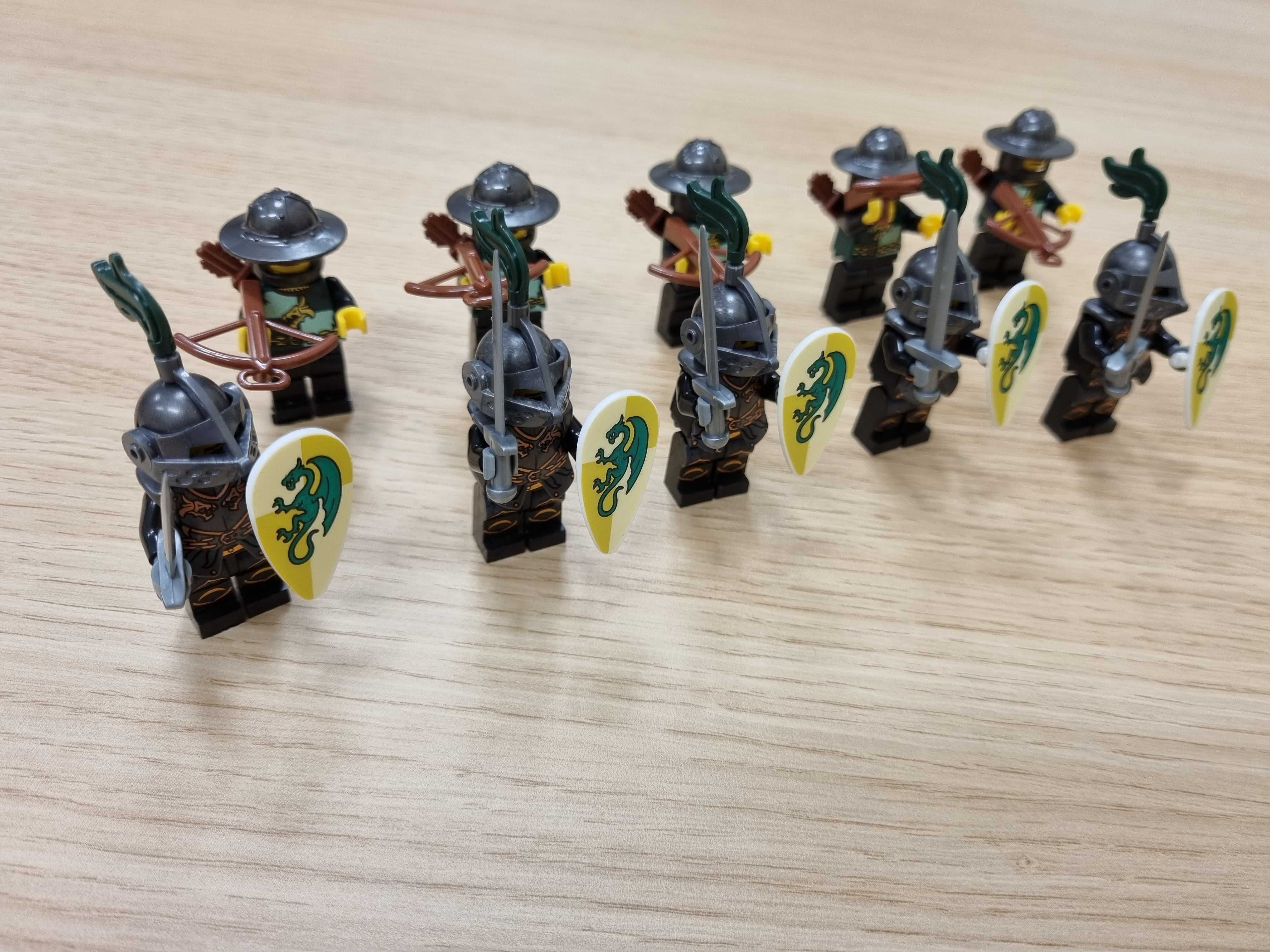 20 figurek krol Artur zielony smok zamek wojsko atak kingdoms city