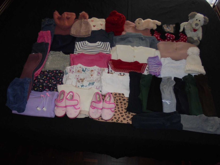 lote de roupa de menina bebé o gatinho