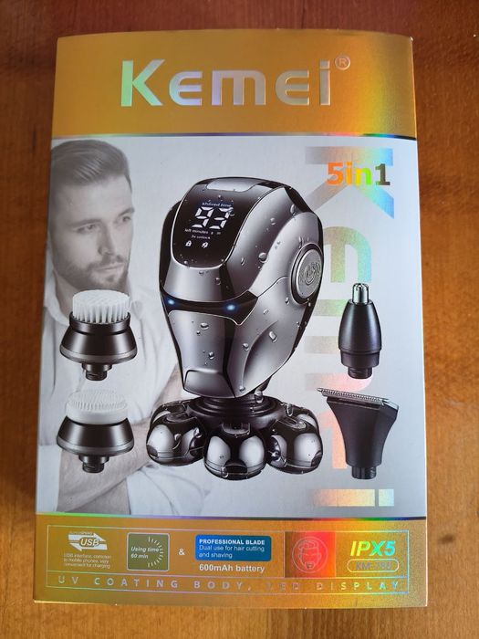 Мужской тример 5в1, аккумуляторный, абсолютно новый