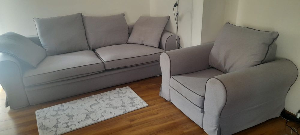 Sofa razem z fotelem