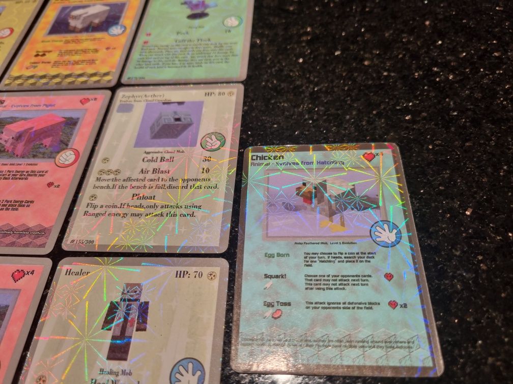 NOWE karty Minecraft Trading Card Game karty do gry Sheep Creeper Bird