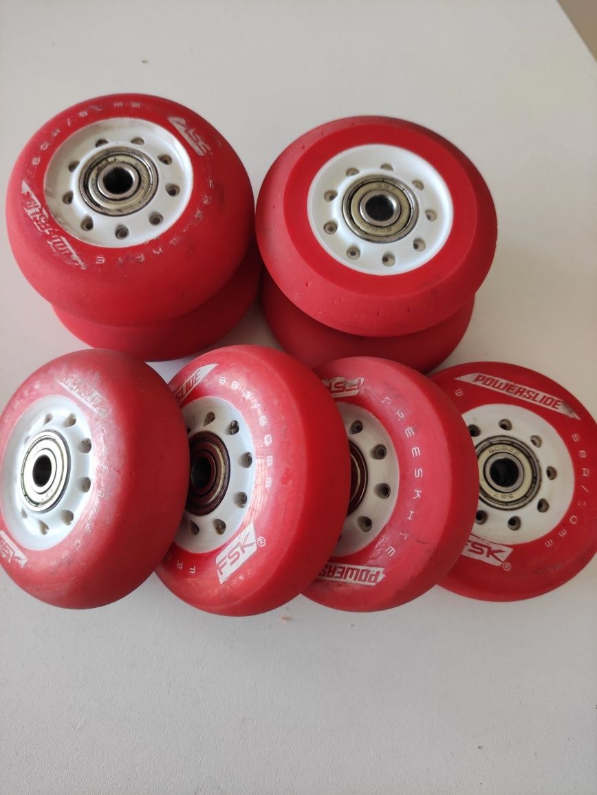 Szyny Rollerblade Fusion X3 UFS + kółka Powerslide FSK 80mm freeskate