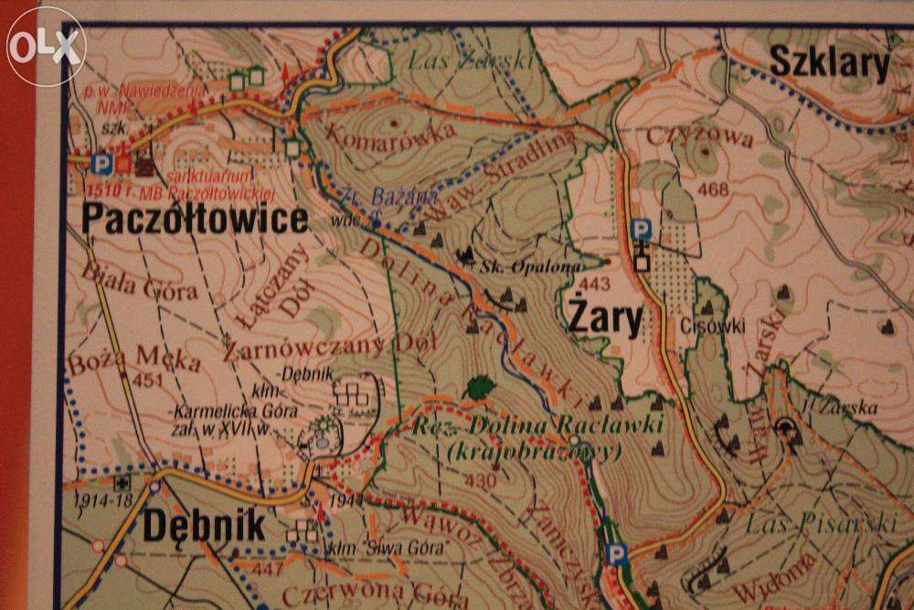 Gmina Zabierzów-mapa-szlaki turystyczne-865