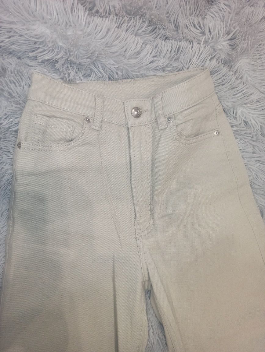 Spodnie jeans H&M poszerzane dzwony