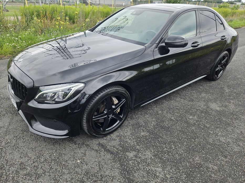 Mercedes-Benz klasa C C200 4MATIC, AMG, 9G-TRONIC Salon PL