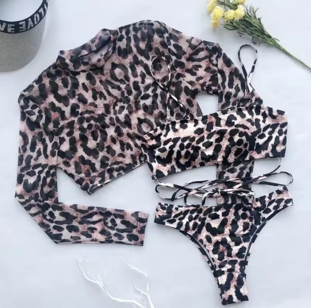 Купальник Victoria’s Secret салатовий (XS/S) Леопардовий (S)