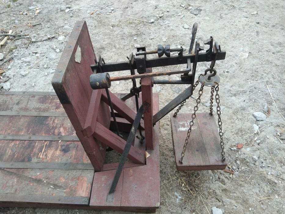 Waga szalkowa rolnicza sprawna stara waga dziesietna zabytkowa