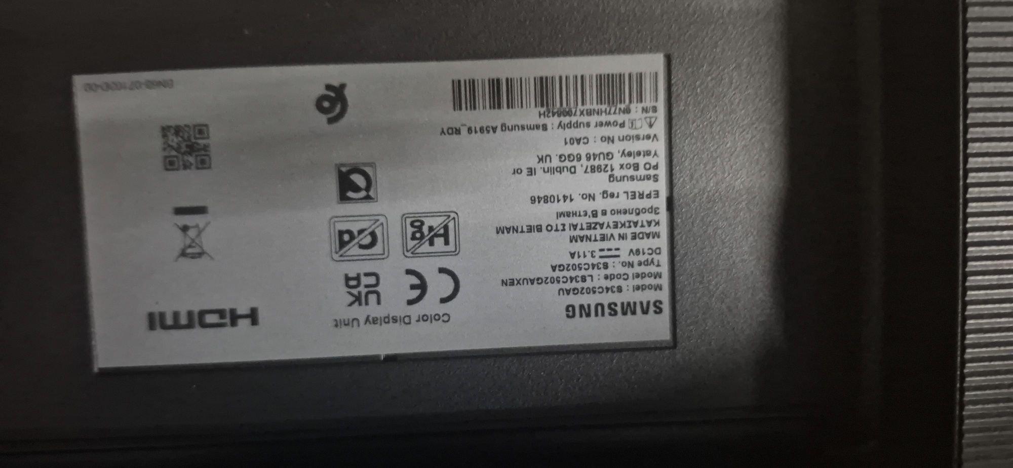 Monitor geimingowy Samsung