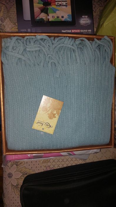 Плед шерстяной новый