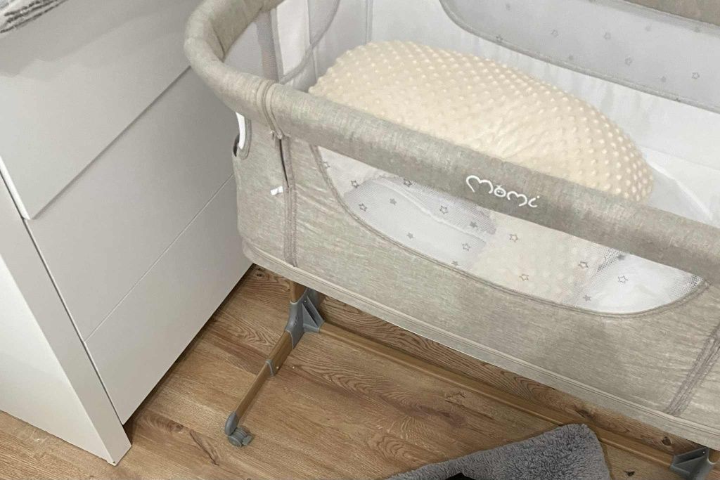 MoMi SMART BED łóżeczko dostawne 4w1 BEŻOWE