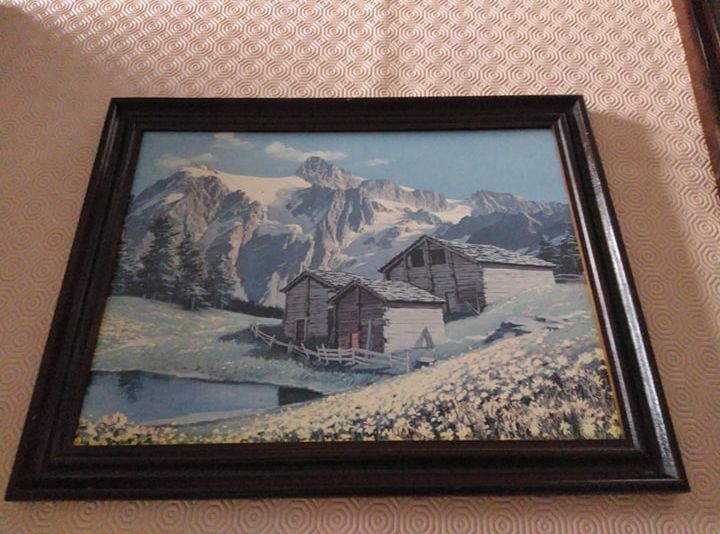 Quadros pintados 3 unid. 45x35cm