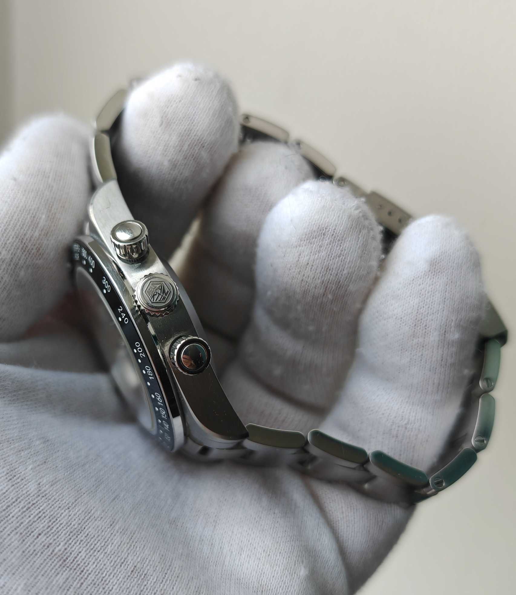 Чоловічий годинник San Martin Chronograph Panda Mechanical 41mm Sapphi