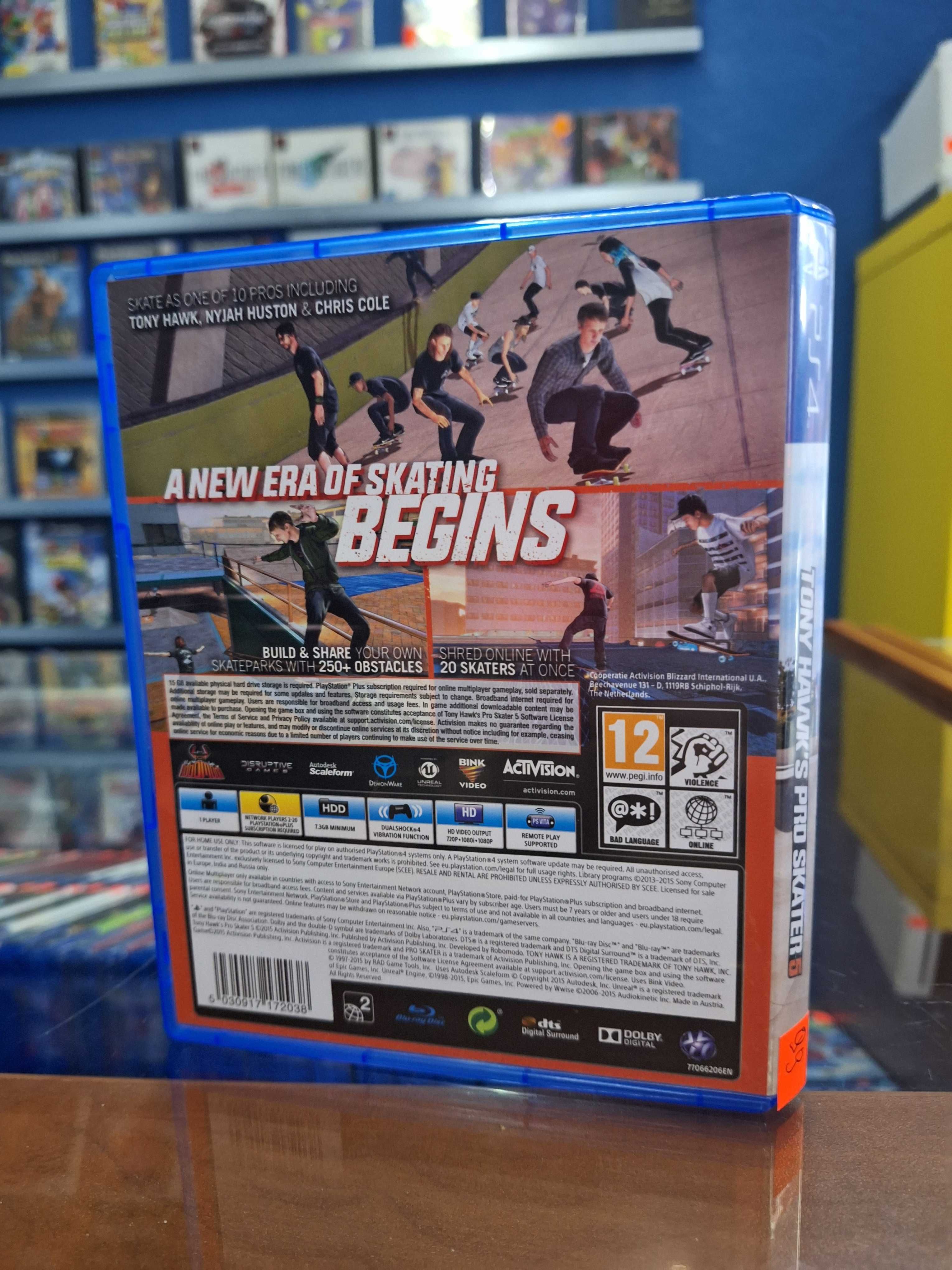 Tony Hawk's Pro Skater 5 PS4, BDB, Sklep Centrum Grania