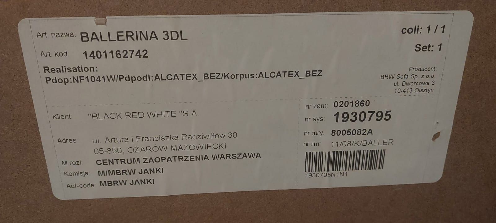 Sprzedam sofę rozkładaną BRW