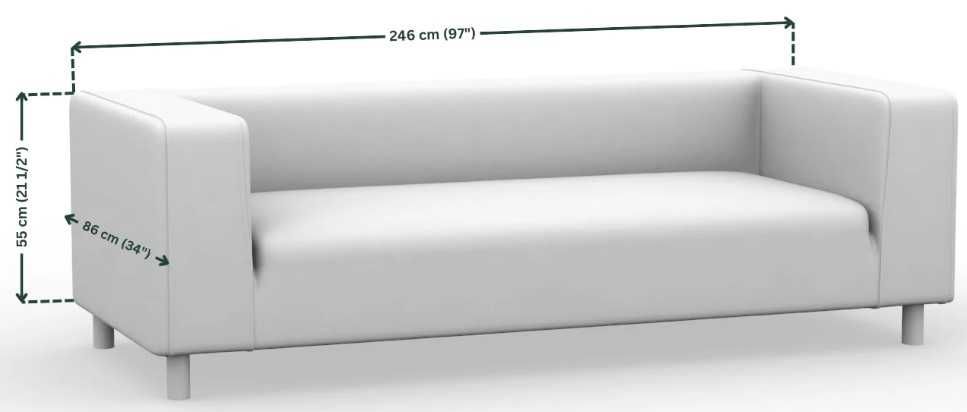 Capa sofá KLIPPAN 4 lugares (IKEA)