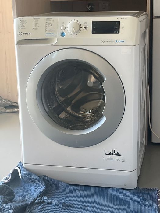 Máquina de lavar indesit 8kg 1200 rpm