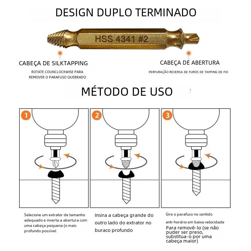 EXTRAÇÃO Parafusos 6 Pontas