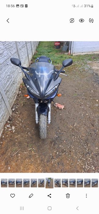 Yamaha fz6 s  fotel lampa przód zbiórka paliwa