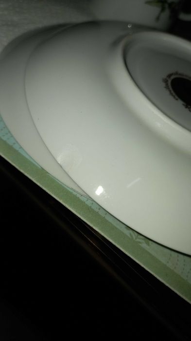 Conj. de 2 chávenas e 2 pires de café longo - Porcelana Fina