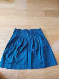 Saia azul marinha com pinças Zara, tamanho S/36 - 8 euros
