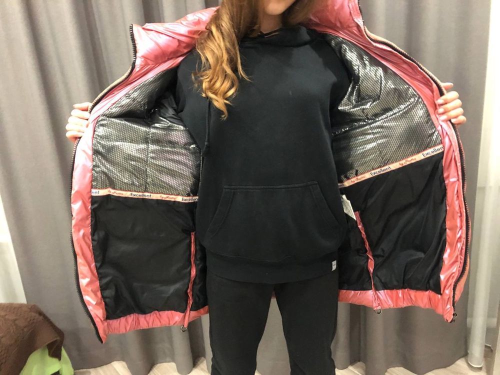 Зимняя курточка розовая