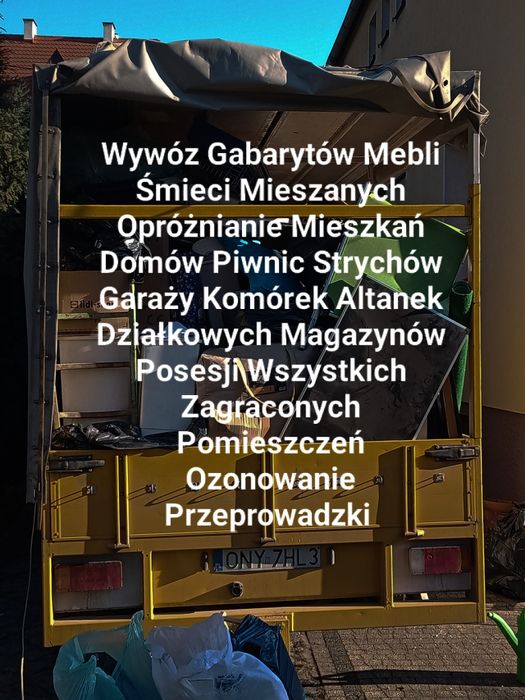 Opróżnianie Likwidacja Mieszkań Domów Wywóz Mebli Śmieci Przeprowadzki