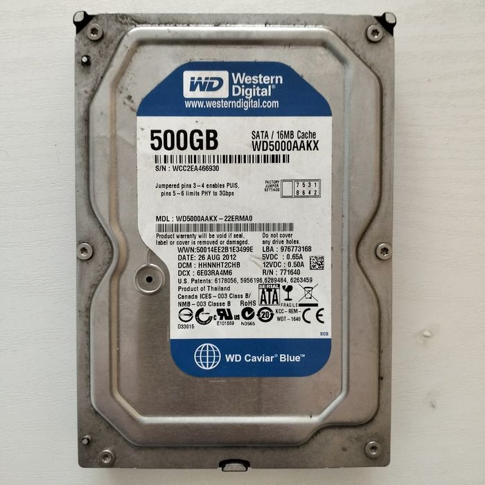 Продам жорсткий диск HDD 500GB