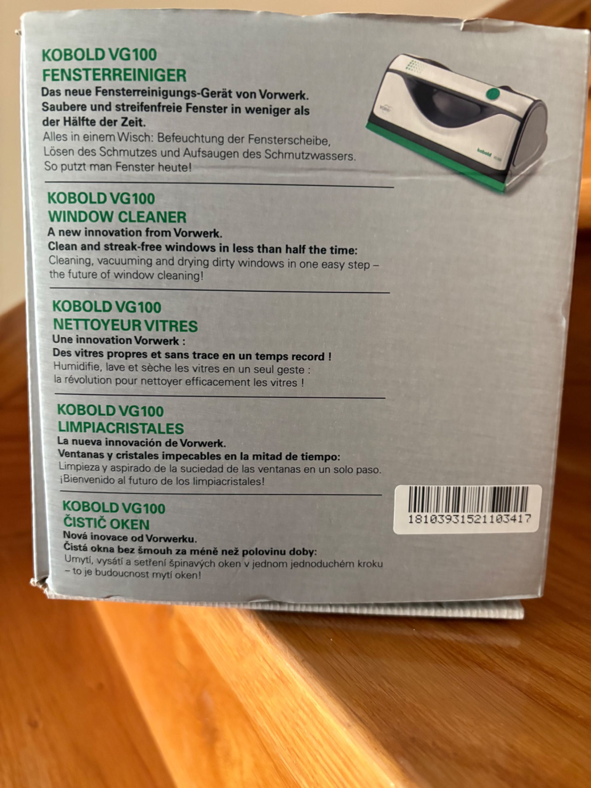 Vorwerk Kobold VG100 Limpador de vidros