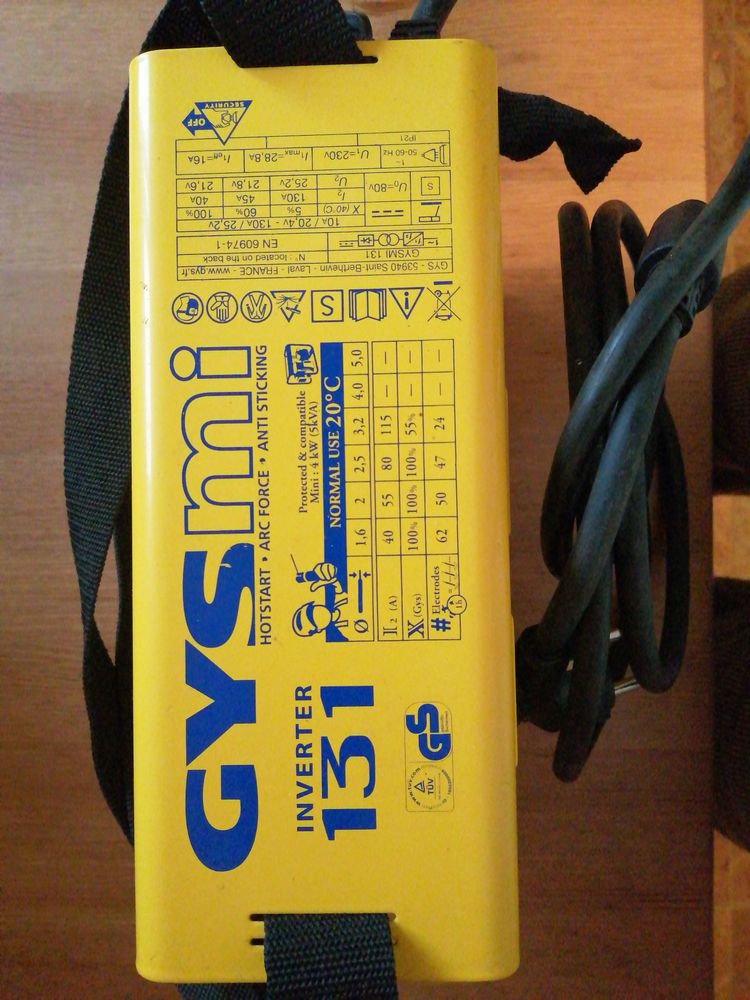 Maquina de soldar GYSmi131 inverter