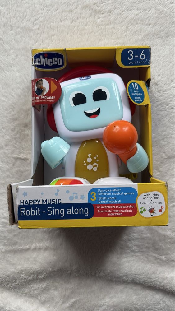 Chicco Happy Music Robit Sing Along śpiewający robot dla dzieci