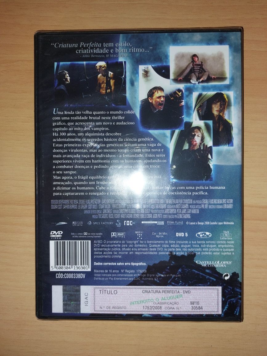 DVD NOVO e SELADO - " Criatura Perfeita / Perfect Creature "