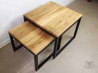 Stoliki 2w1 Black dąb