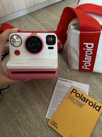 Фотоапарат з сумкою миттєвого друку Polaroid Now рожевий з білим