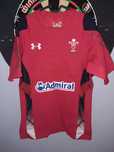 koszulka meczowa rugby Walia 2013/2014, Under Armour, Admiral