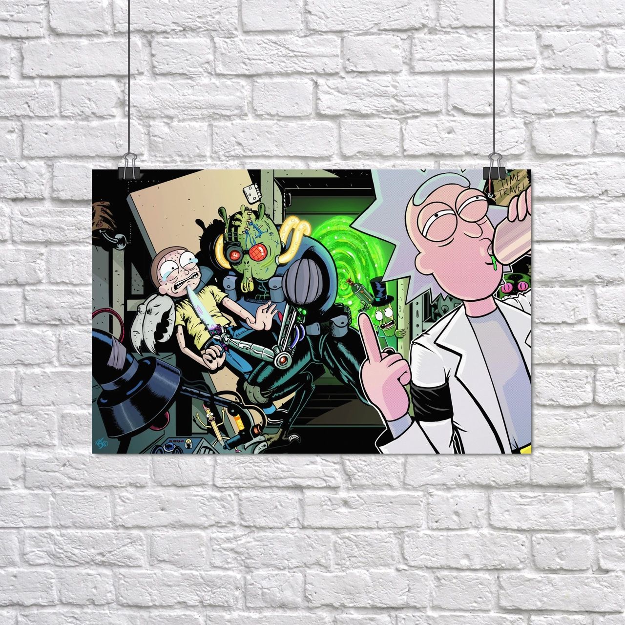 Рік та Морті, Rick and Morty, постер, картина на полотні