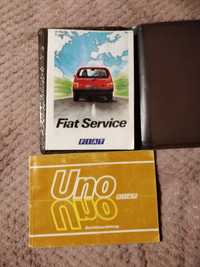 Fiat Uno service książka naprawcza i lista serwisów