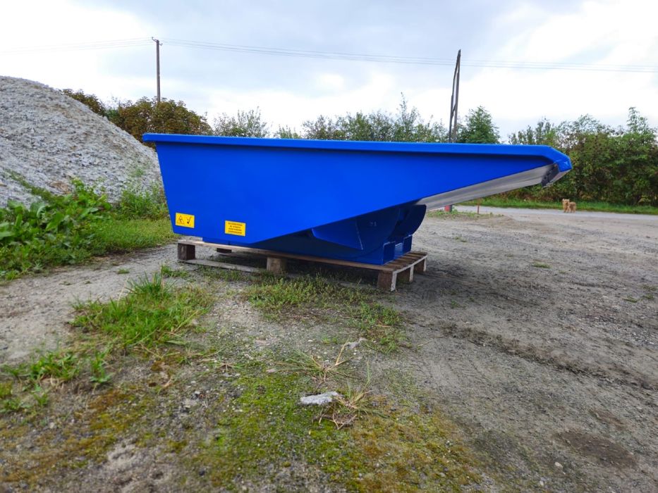 Konetner samowyładowczy niski, wysokość 500mm, pojemność 600 l