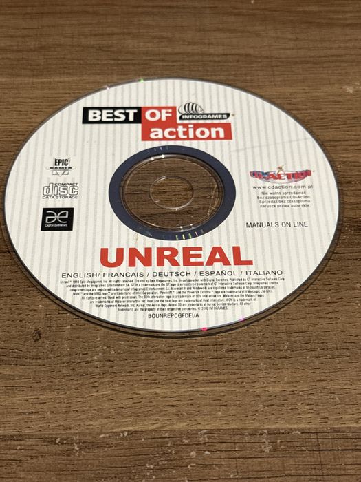 Gra na pc Unreal . Plyta w stanie dobrym