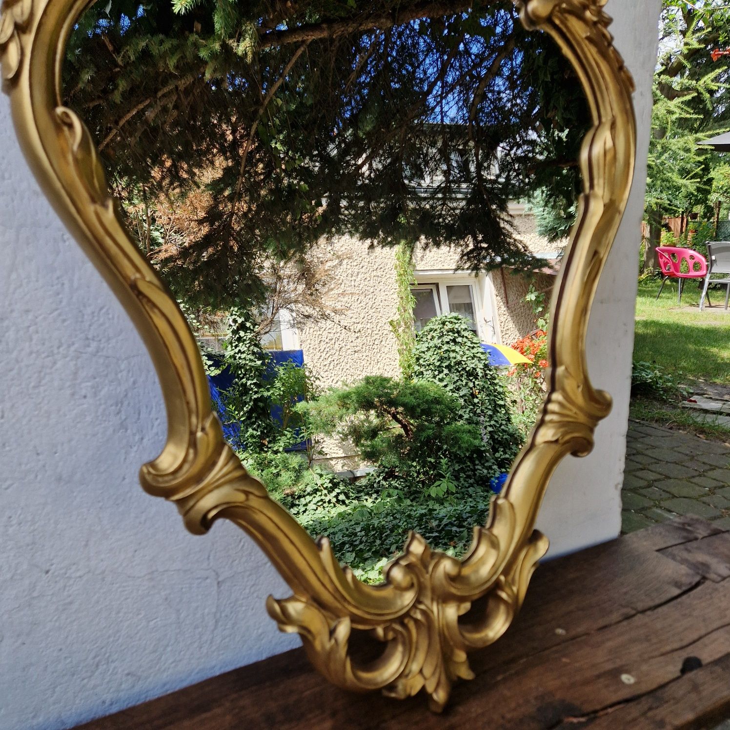 Piękne duże lustro w złotej ramie nr 51