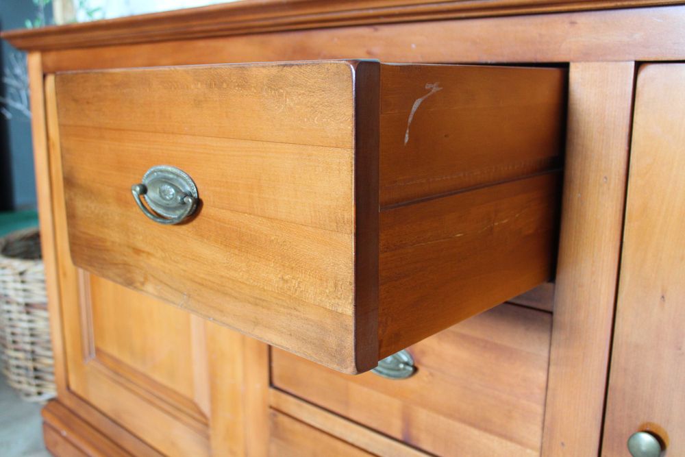 Komoda elegancka klasyczna drewniana rustykalna masywna solidna