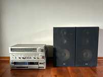 JVC Amplifier, Stereo Cassette deck, Stereo Tuner - zestaw