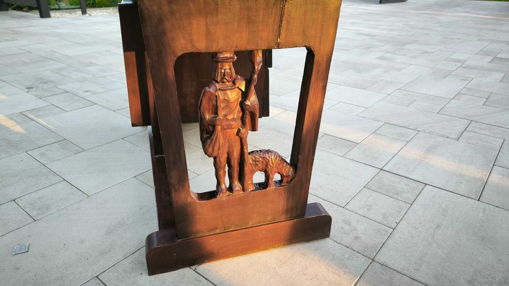 Meble rzeźbione góralskie, folkowe