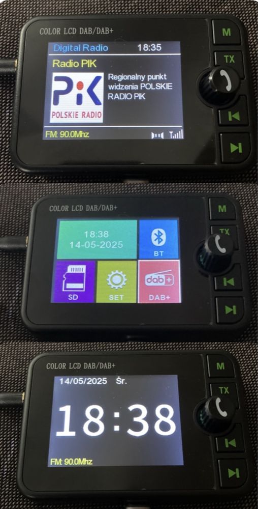 Adapter,Radio cyfrowe DAB+,Transmiter FM